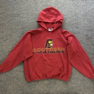 Vintage USC Trojans Sweatshirt Men M Southern California Hoodie Team Edition USA
